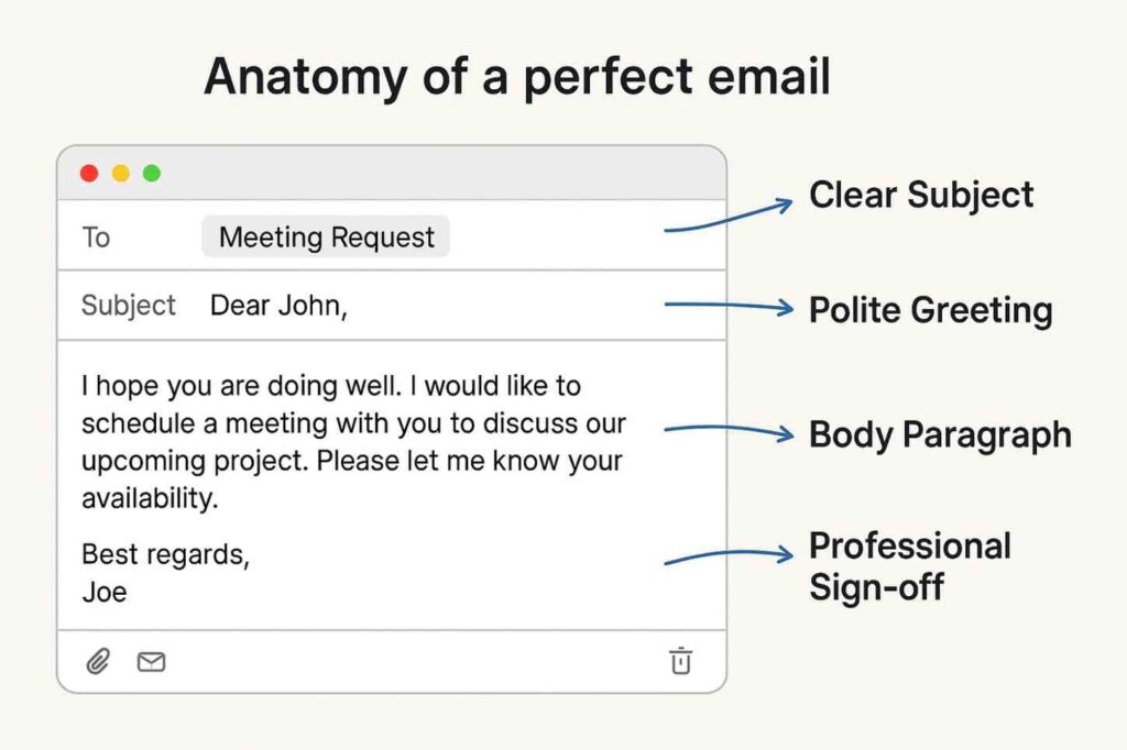 Structure of a Professional Email
